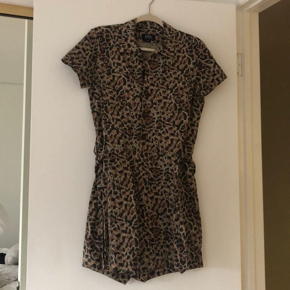 APC leopard print romper